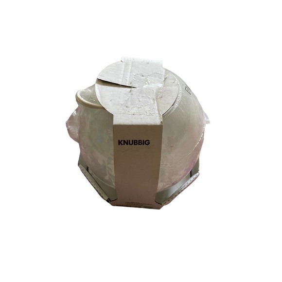 IKEA Knubbig Table Lamp Cherry Blossoms Frosted Glass Globe 701.936.08 BRAND NEW - Picture 1 of 8